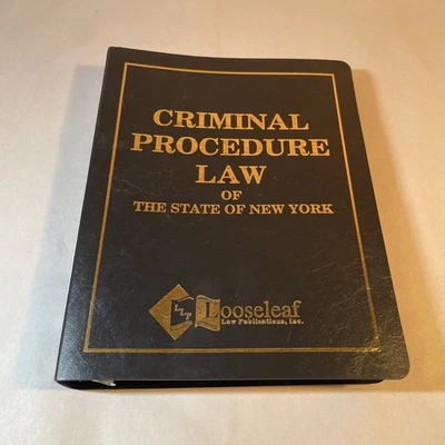 Penal Law And Criminal Procedure Law of New York 2018 Bound Looseleaf Binder - Image 1 of 4