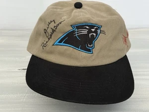 Cappello Carolina Panthers Jerry Richardson proprietario autografato Rod Smith Auto #31 - Foto 1 di 6