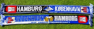 Hamburg Kopenhagen Schal "AUF UNSERE FREUNDSCHAFT"   Fan Kurve +NEU+ 100% Acryl - Picture 1 of 1