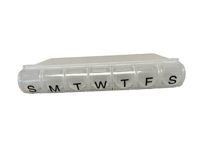 Medline 7-Day Pill Organizer/Minder with Removable 4-Section Daily Compartments - Image 1 of 3