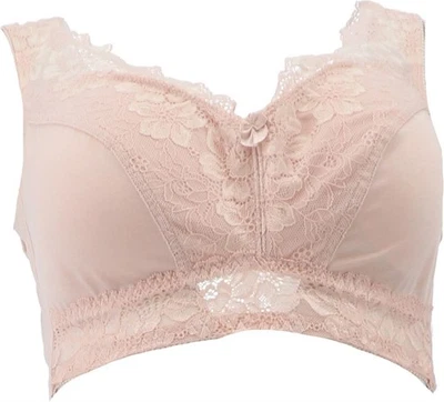 Rhonda Shear 3Pc Pin-Up Bra Lace Back Morning Frost 2X NWOT (993) - Image 1 of 4