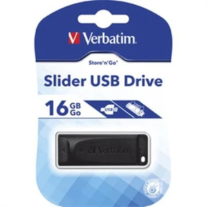 Verbatim (986968) USB Drive Stick 2.0 Store n Go 16GB Slider Schwarz - Bild 1 von 5