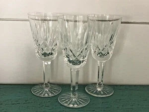 Waterford Irish Crystal Cordial Glass Set 3 Lismore Ireland Excellent Condition - Picture 1 of 2