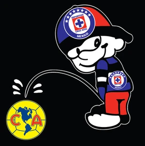 Cruz Azul orinando America Decal Car Window Laptop Map Vinyl Sticker MX soccer - Picture 1 of 2