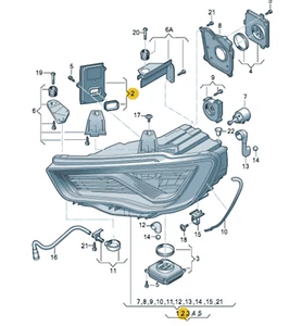 New Original Adaptive Module AFS Xenon AUDI A3 Q3 RSQ3 RS3 CABRIOLET 7PP941329M - Bild 1 von 5