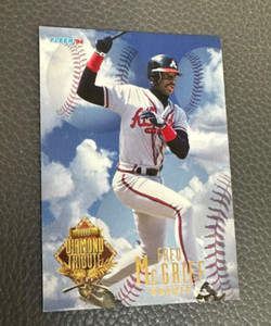 1994 Fleer Update Diamond Tribute Atlanta Braves Baseball Card #7 Fred McGriff