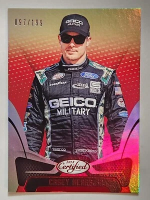 2018 Panini Certified NASCAR Racing #71 Casey Mears Red Parallel #097/199 - Image 1 of 2