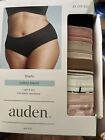 Auden Panties 2X Set Of 6 New In Box Briefs Cotton Blend Flat Elastic Waistband