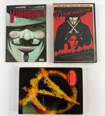 V for Vendetta (DVD, 2006) Special Edition with Lenticular Slipcover & DC Comic - Image 1 of 4
