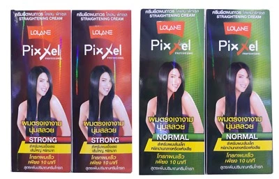 Crema de queratina alisadora de cabello LOLANE Pro Perm brillo suave rápido instantáneo Foto 1 de 2