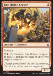 4X FIRE SHRINE KEEPER 144/279 IXALAN MTG MAGIC LP X4 - Picture 1 of 1