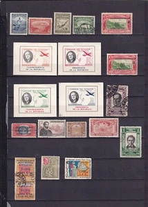 ECUADOR LOT COLECTION 20 VINTAGE POSTAGE STAMPS WERE LIGHTLY HINGED - Picture 1 of 1