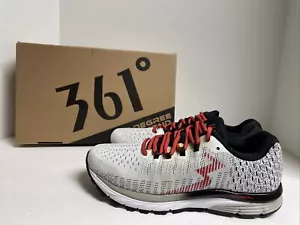 361 Degrees Y018-0009 Strata 4 Zapatillas Blancas para Correr Zapatos para Hombre Talla 8.5 NUEVO - Imagen 1 de 8