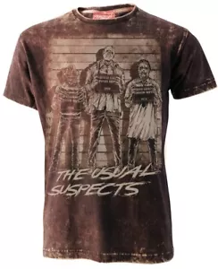 The Usual Horror Suspects T-Shirt, Psychopath Killers Movie Villains, Darkside - Picture 1 of 2