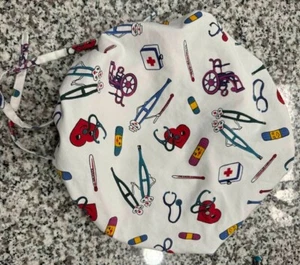 SCHEUERMÜTZE MÜTZE NEU MIT ZUGBÄNDERN BANDHILFEN - Bild 1 von 1