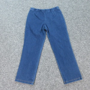 L.L. Bean Jeans Womens Blue Denim Pull On Straight Leg 34x28.5* - Picture 1 of 23