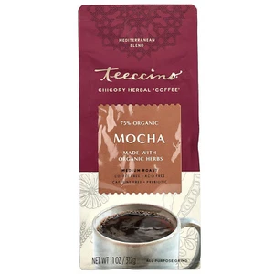 Teeccino Mocha Medium Roast Coffee Caffeine Free 11 oz 312 g Caffeine-Free & - Picture 1 of 3