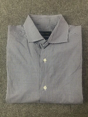 Massimo Dutti Slim Fit Mens 100% Cotton Long Sleeve Dress Shirt Size 40-15.75 - Image 1 of 4