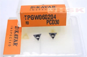 2pcs TPGW060204 PCD30 used for Aluminum Diamond carbide INSERT carbide bits - Picture 1 of 2