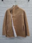 New Maje Shearling Reversible Double Breasted Coat Size 40 Fr (Us 3)