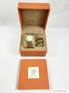 NEW Tory Burch Gold Gigi Watch Interchangeable Bezel Gift Set TBW2031 NWT Box - Picture 1 of 2