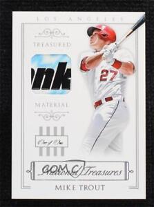 2015 National Treasures Treasured Materials Laundry Tag 1/1 Mike Trout Patch h3a