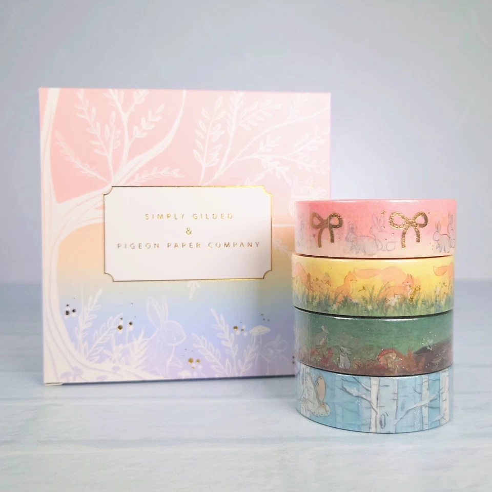 NEW simply gilded x Pigeon Paper Company boutique boxed 15mm washi tape set - Image 1 of 2