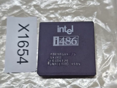 intel i486 A80486DX-25  SX308     X 1654/51 - Bild 1 von 4