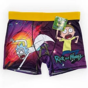 Rick and Morty Boxer Briefs Mens Medium Underwear Purple Funny Gift Adult Swim - Picture 1 of 6
