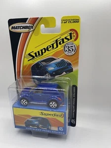 MATCHBOX 2004 SUPERFAST 35th ANNIVERSARY CHRYSLER PANEL CRUISER #45 BLUE NIP - Picture 1 of 1