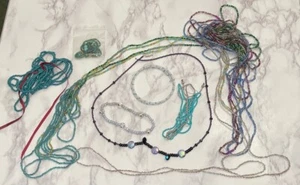 Lote de bolsas vintage de piezas de cuentas de semillas para reparación artesanía fabricación de joyas BEA2-9 - Imagen 1 de 18