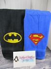 Batman & Superman Logo Personalized Hand Towels Dish Kitchen Superhero