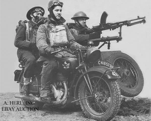 Norton Modelo 1 Big 4 600cc y sidecar - Ejército Británico 1943 - Foto motocicleta - Imagen 1 de 1