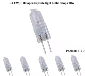 G4 12V JC Halogen Capsule light bulbs lamps 10w 1-10 Pcs **UK Seller** - Picture 1 of 5