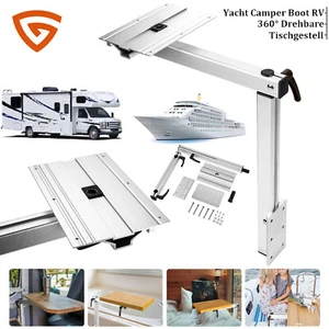 Tischgestell Klapptisch Bootstisch Tisch 360° Drehbare BOOT Wohnmobil Camper RV - Bild 1 von 17