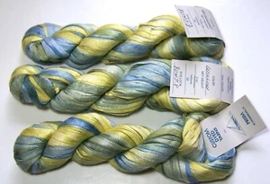 Three 2oz skeins of Prism Custom Dyed DIANA 100% Viscose Ribbon Yarn WILLOW - Picture 1 of 1