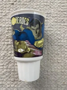 Vtg DC Super Heroes Subway 1998 Beverage Cup | Superman | Batman | Wonder Woman - Picture 1 of 3