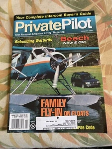 Private Pilot Aviation Magazine January 1998 Warbirds Floats Beechcraft Flying - Bild 1 von 7