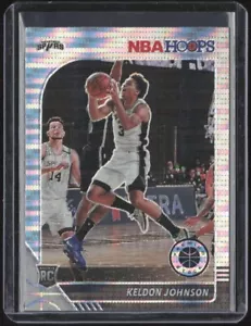 2019-20 Hoops Premium Stock #224 Keldon Johnson Prizms Pulsar Rookie - Foto 1 di 2