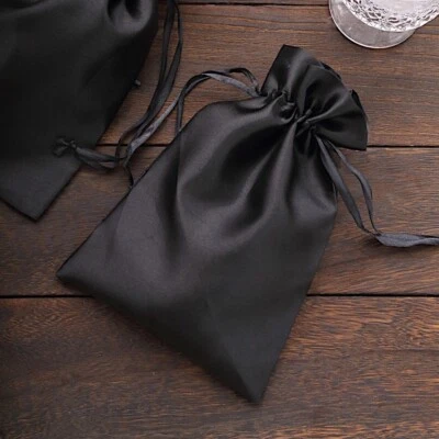 60 pcs 6x9" Large SATIN FAVOR BAGS - Wedding Party Drawstring Gift Pouches SALE - Image 1 of 2