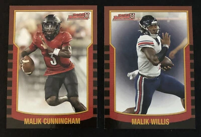 2022 Bowman University Football 2000 Retro Insert Cards Singles You Pick - Image 1 of 2