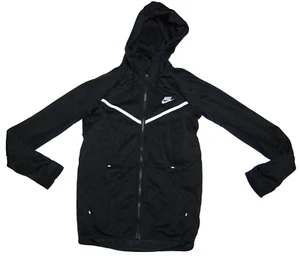 Nike - Herren Small Black Windjammer Hooded Full Zip Track Top Jacke Hoody - Bild 1 von 2