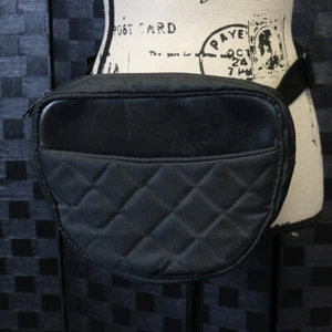 Vintage Paxton Quigley Be Safe Boyt Firearm Belt Waist Bag Black Quilted Zip - Picture 1 of 8