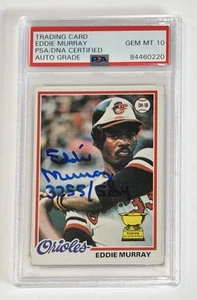 Eddie Murray Autograph Signed 1978 Topps Rookie Card W/ 3255/504 PSA 10 Auto 1 - Picture 1 of 2