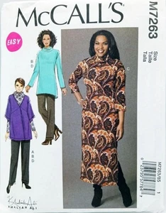 Misses/Women Plus 8-16/18W-24W Cardigan Dress Pants Tunic Pattern McCALL's M7263 - Picture 1 of 6