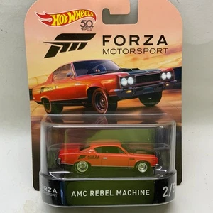 Máquina Hot Wheels AMC ReBEL FORZA MOTORSPORT Real Riders 50 Aniversario - Imagen 1 de 7
