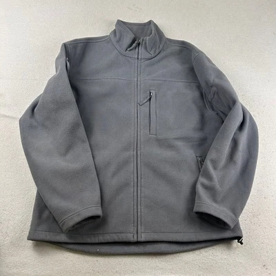 Duluth Trading Jacket Mens Large Gray Full Zip Fleece Long Sleeves Outdoors Coat - Image 1 of 4