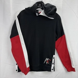 AND1 Pullover Hoodie Basketball Sweatshirt Boy's Size XL 14-16 Black Red - Picture 1 of 16