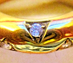 Echtgold 585er Ohrhänger, Goldanteil z.Zt.€ 470,- mit 10 Brillanten a´~0,06 ct - Bild 1 von 5