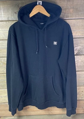 DC Shoes Pullover Hoodie Sweatshirt Mens L Skate Y2K Black Skateboarding VTG - Image 1 of 4